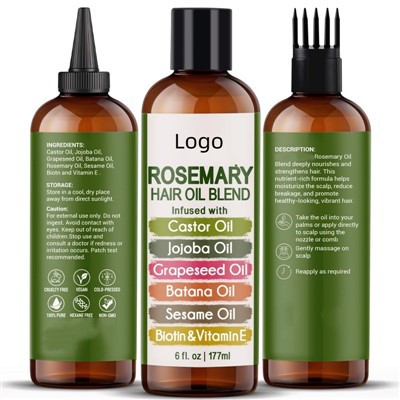 Rósmarín og Jojoba olía fyrir hár